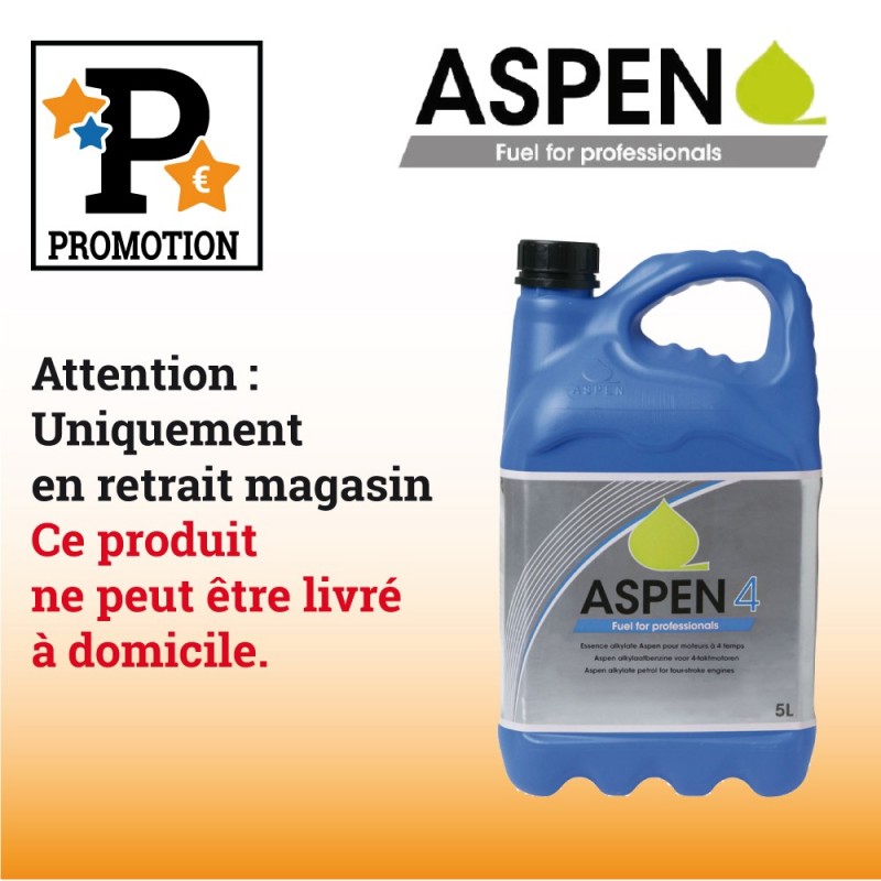 Bidon essence 4 temps ASPEN  5l