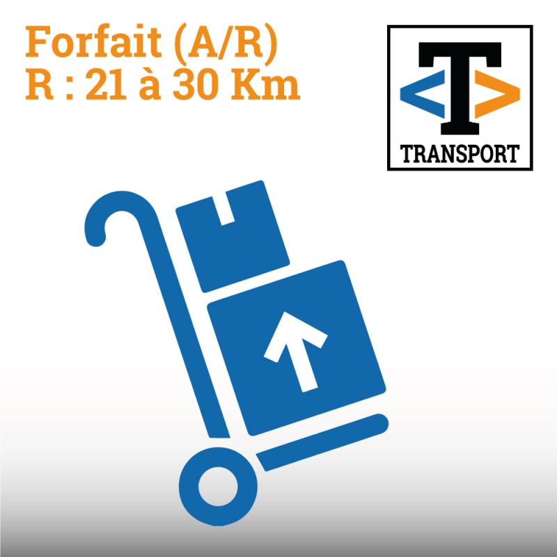 Transport/Livraison (A/R) - Rayon 21 à 30 km