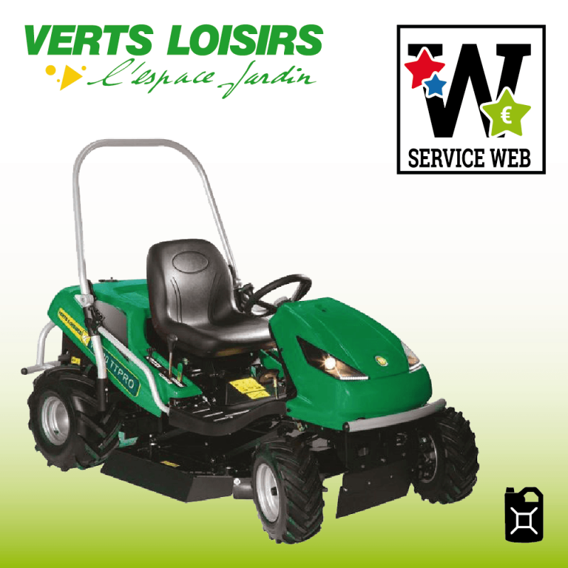 Tondeuse autoportée VERTS LOISIRS VLB20TT PRO