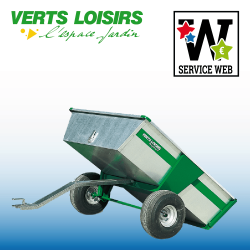 Remorque pour tondeuse autoportée. VERTS LOISIRS VLN11