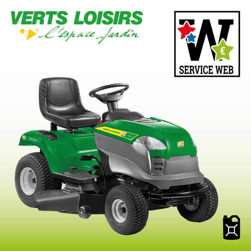 Tondeuse autoportée VERTS LOISIRS VL38GLH