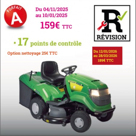 Forfait A - Révision Tondeuse Autoportée