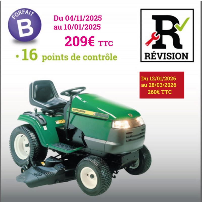 Forfait B - Révision Spécial Tondeuse Diesel