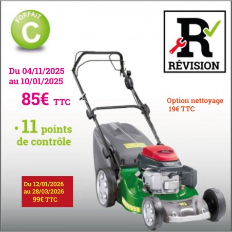 Forfait C - Révision Tondeuse thermique
