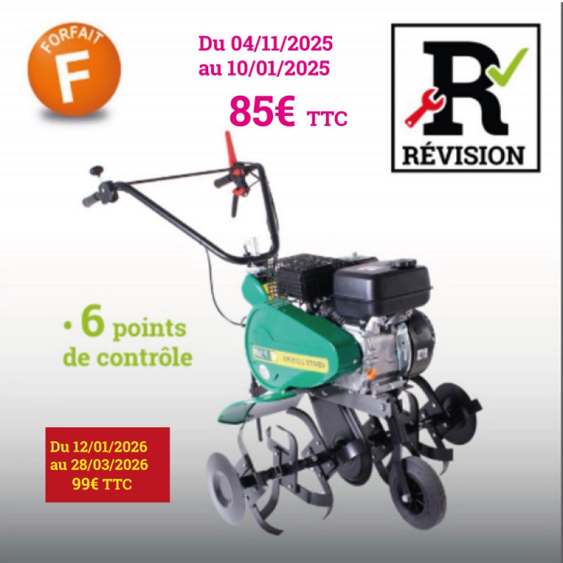 Forfait F - Révision Motoculteur/motobineuse