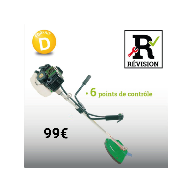 Forfait D - Révision Débroussailleuse à dos